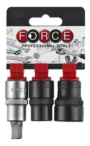 Juego De Dados Para Frenos Pentagonales 3pcs Force (4036)