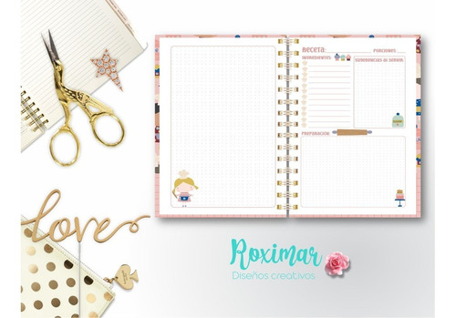 Libreta De Recetas Para Niñas Personalizado