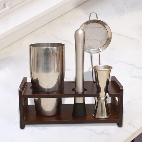 Elegante Soporte Para Herramientas De Barman Compatible Con
