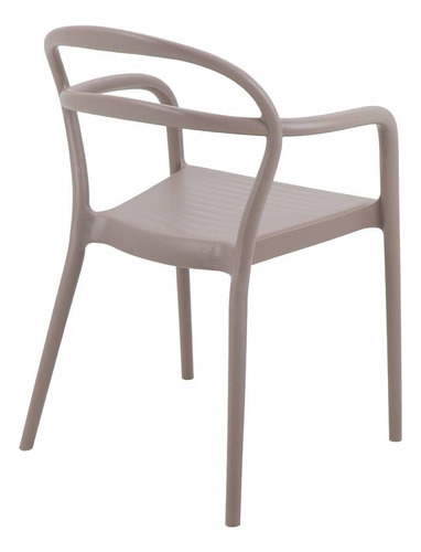 Cadeira Tramontina Sissi Summa Em Polipropileno E Fibra De V Cor da estrutura da cadeira Camurça Cor do assento Camurça Desenho do tecido sem tecido
