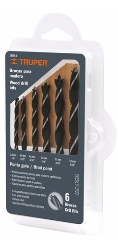 Juego De 6 Brocas Para Madera - Truper