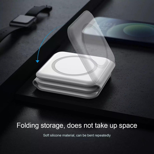 Cargador Rápido Inalámbrico Magsafe Para iPhone 3 En 1