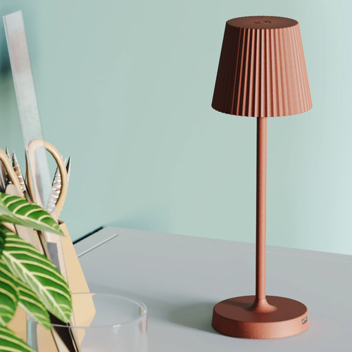 Luminária De Mesa Mini Pl Interlight Abajur Sem Fio Ocre