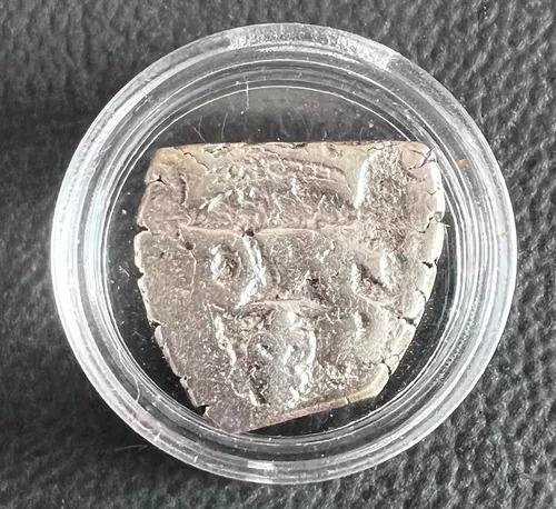 Moneda Macuquina Plata 1/2 Real Felipe V 1701 1731 Colonial