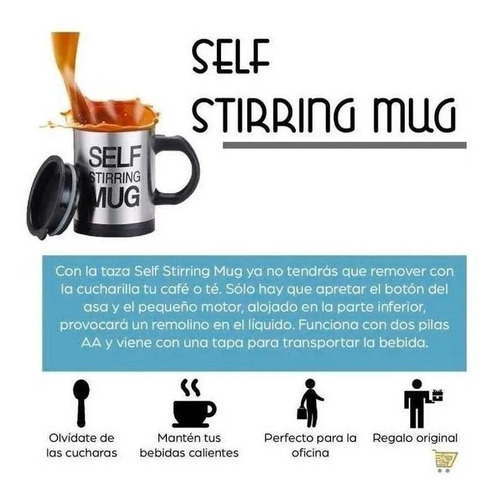 Pocillo Mug Mezclador - Vaso Batidor-taza Portátil-agitador