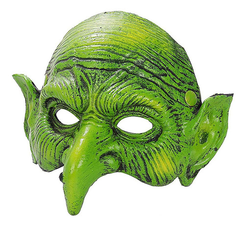 Máscara De Bruja Para Disfraz De Duende Verde