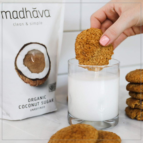 Azúcar De Coco Orgánico Madhava, Endulzante Natural, 6 Pack