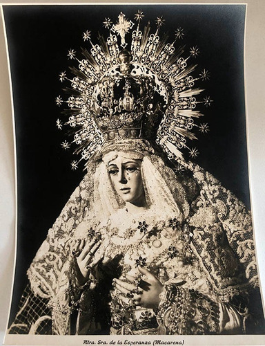 Antigua Fotografía Virgen Nrta Sra De La Esperanza España