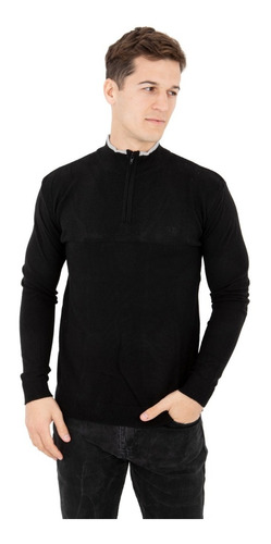 Sweater Medio Cierre Liso Hombre Olegario