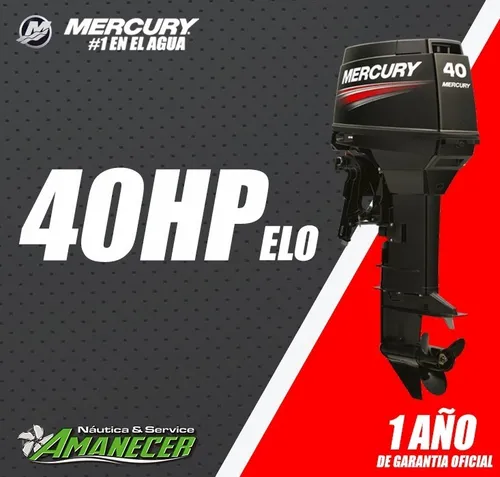 Motor Mercury 40 Hp Elo Super 2 Tiempos ¡entrega Inmediata!