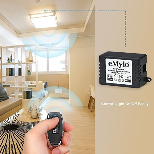 Imagen 5 de 9 de Cerraduras Emylo Dc 12v 1ch 433mhz Rf Relé Control Remoto I