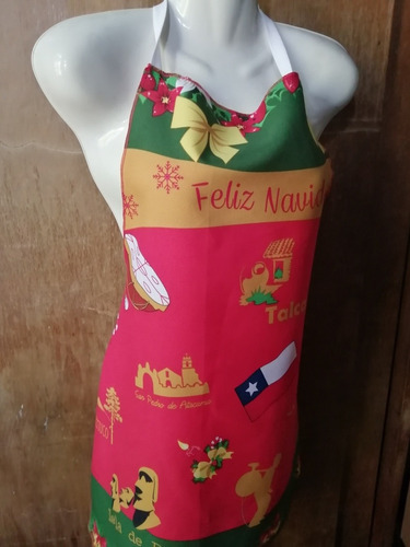 Delantal Pecheral De Cocina Navideño