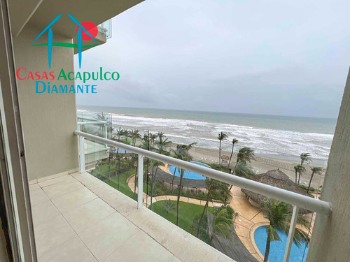 Cad Playamar Diamante T2 501. Depa De Playa Con Terraza Y Vista Al Mar