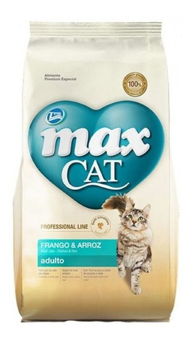 Gatos Max Cat P. Line Adulto Frango & Arroz 1kg Alimento