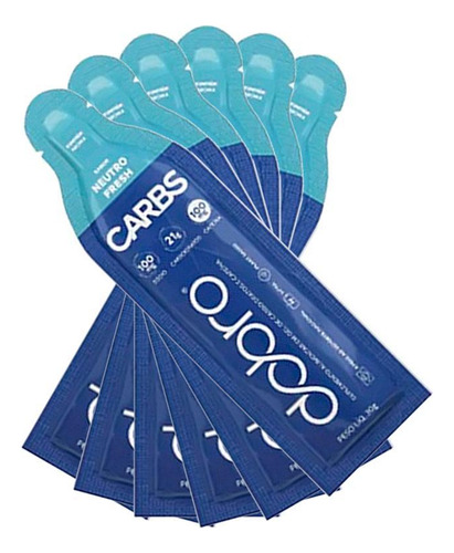 Kit 6x: Carbs Gel Neutro Fresh Com Cafeína Dobro 30g