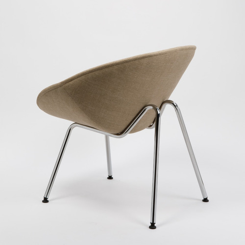 Imagen 3 de 8 de Sillón Ovo Patas Cromadas Diseño Rossi 3 Años De Garantía