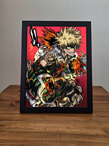 Cuadro Personalizado Boku No Hero Academia Bakugo Shoto 