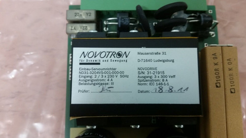 Novotron Nd 31-3204 Item 018166-l5-3 Ccg