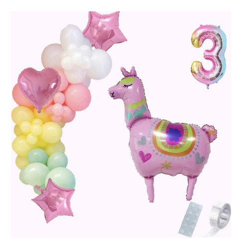 Globos Llama, Pack Para Armar Arco De Globos 