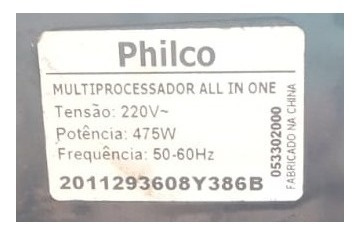 Disco Adaptador Com Lâmina Multiprocessador All In One Philc