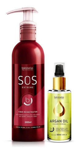 Sos Extreme Reconstrutor + Oleo Argan 60ml Borabella