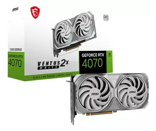 Tarjeta De Video Msi Rtx 4070 Ventus 2x White Oc 12gb Gddr6x