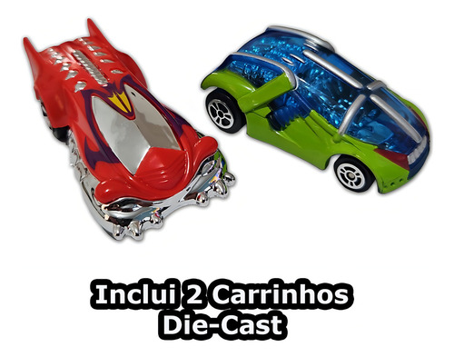 Auto Pista Fresh Corrida Metal Double Loop Challenge Maisto Cor Multicolorido