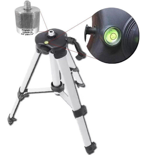 Imagem 1 de 4 de Tripé Cortag Para Nível Laser 1,2m + Bolsa De Transporte