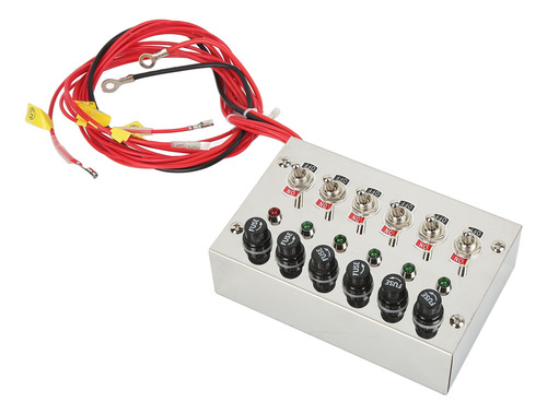 Panel De 6 Bandas, Dc12 V, 24 V, 15 A, Indicadores Led De Pa