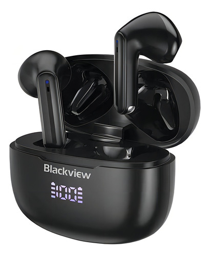Fones de ouvido sem fio Blackview Airbuds7 Bluetooth Nc, cor preta