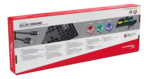 Hyperx Alloy Origins - Mechanical Gaming Keyboard, Softwa...