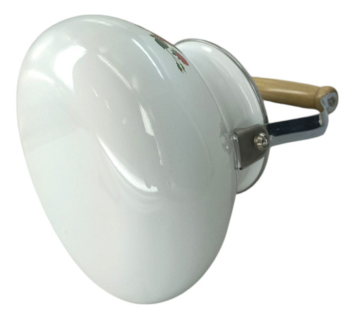 Pava Enlozada Tetera Francesa Decorada Eurokitchen 3 Lts Blanco Flores