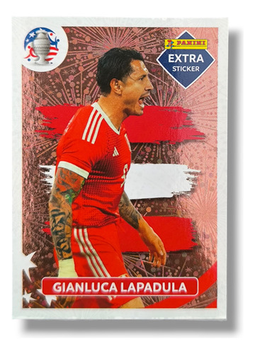 Gianluca Lapadula Extra Sticker Bronce Copa América 2024