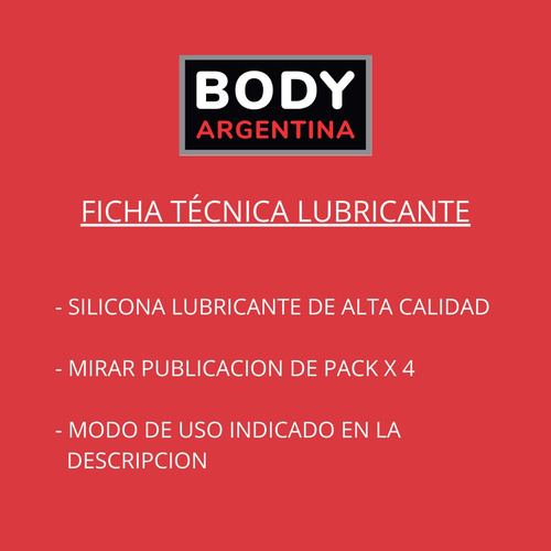Imagen 3 de 8 de Silicona Lubricante Para Cintas Caminadoras Body Sculpture