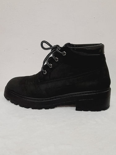 Borcegos Hush Puppies, T-37, Nobuck Negro, En Buen Estado