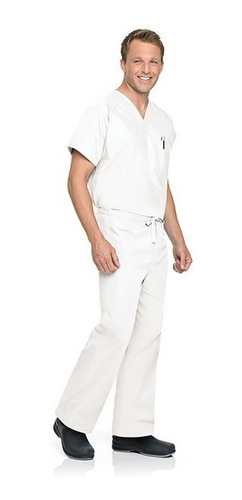 Pantalón Unisex Reversible Marca Landau Color Blanco