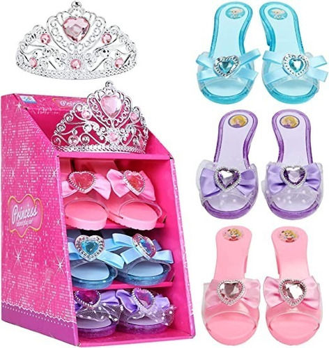 Zapatillas Y Tiara De Princesa Para Niñas, Mastom