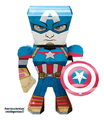 Fascinations Capitán América Marvel Legends Rompecabezas 3d