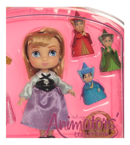 Disney Animators Set Juego Miniatura Aurora Bella Durmiente.