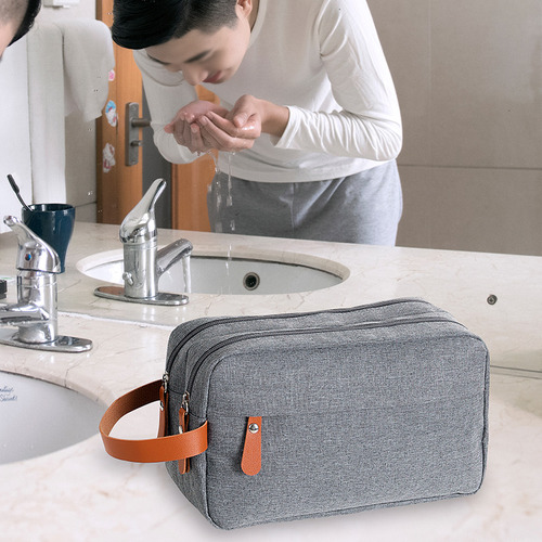 Neceser Para Hombre, Tela Oxford, Con Varios Compartimentos