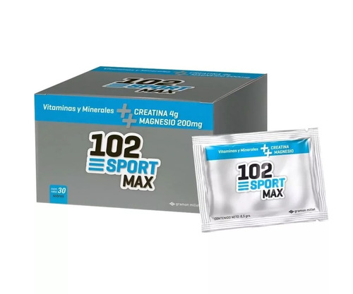 102 Sport Max X30 Sobres Vitaminas + Creatina + Magnesio