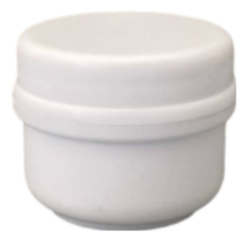 Pote Plastico P/crema Muestra X 15cc Con Tapa Blanco- 50 Uni