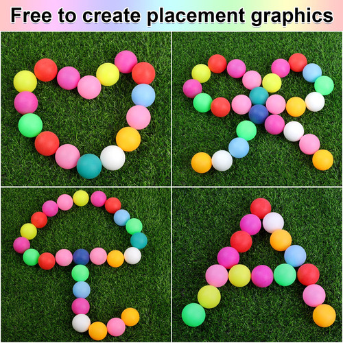 Pelotas De Ping Pong 28 Unidades Para Juegos Y Mascotas Mezcla De Colores