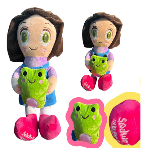 Peluche Lara Campos Muñeca Rana René Lara