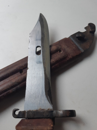 Imagen 9 de 10 de Antiguo Cuchillo Bayoneta Rusa Con Vaina Original