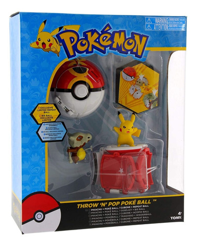   Throw N Pop Duel Pikachu Pokeball  Cubone Repeat Ball...