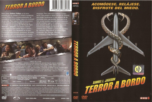 Todos A Bordo Dvd Snakes On A Plane Amuel L. Jackson Terror