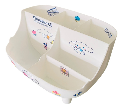 Organizador Escritorio Hello Kitty Y Amigos 6 Compartimentos