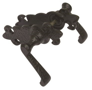 Manija Para Puerta Hierro Colonial 190mm Ab Brass Ci23