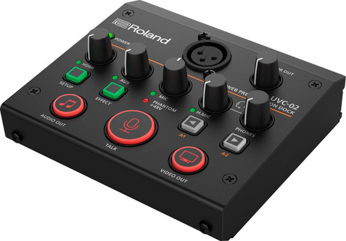 Roland Uvc-02 Base De Presentación Web Streaming De Video Color Negro